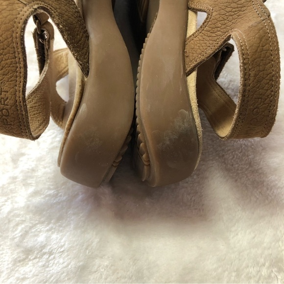 𝅺rockport Brown Leather Sandals Size 6.5B - Picture 5 of 10